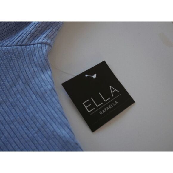 ELLA Rafaella Women's Plus Size O-Ring Ribbed V-neck Long Sleeve Top 1X - Picture 7 of 10